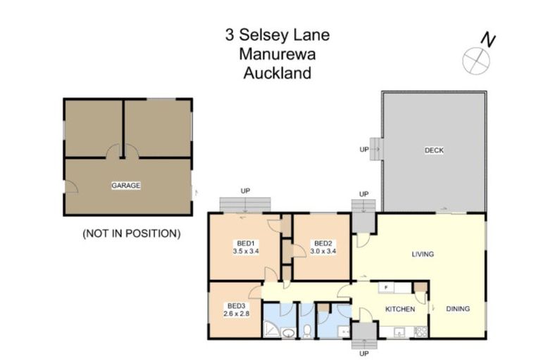 Photo of property in 3 Selsey Lane, Manurewa, Auckland, 2102