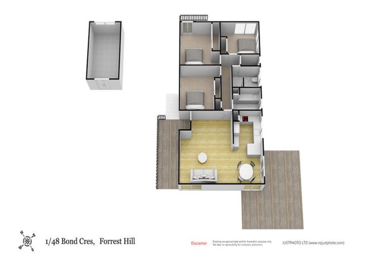 Photo of property in 1/48 Bond Crescent, Forrest Hill, Auckland, 0620