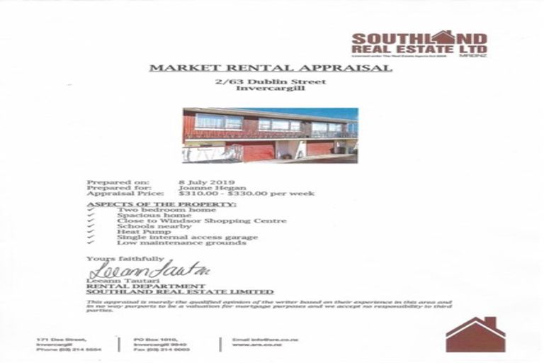 Photo of property in 2/63 Dublin Street, Windsor, Invercargill, 9810