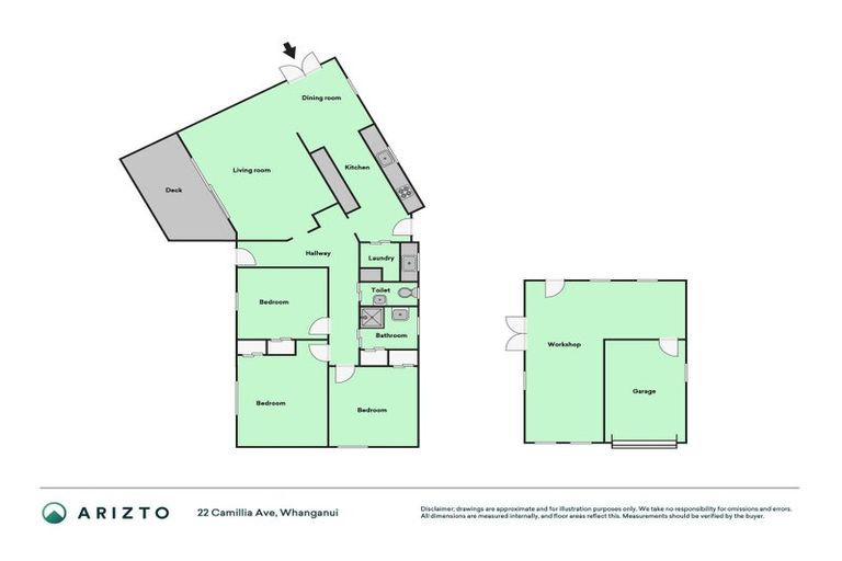 Photo of property in 22 Camellia Avenue, Aramoho, Whanganui, 4500