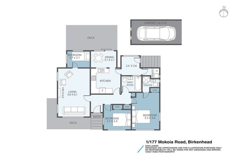 Photo of property in 2/177 Mokoia Road, Birkenhead, Auckland, 0626