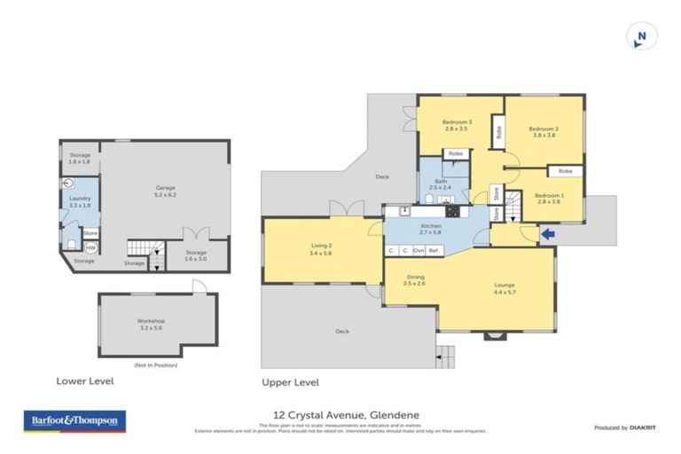 Photo of property in 12 Crystal Avenue, Glendene, Auckland, 0602