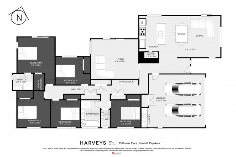 Photo of property in 13 Dumas Place, Rosehill, Papakura, 2113