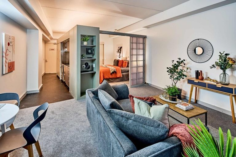 Photo of property in Gerondis Bldg Apartments, 208/60 Willis Street, Wellington Central, Wellington, 6011