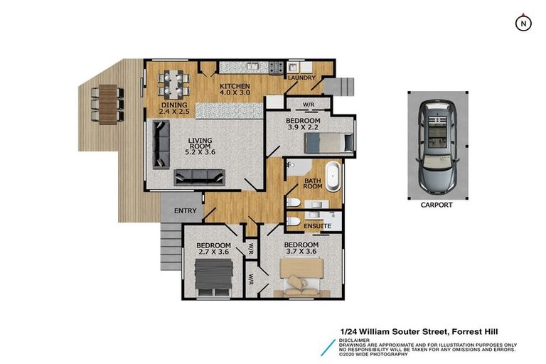 Photo of property in 1/24 William Souter Street, Forrest Hill, Auckland, 0620