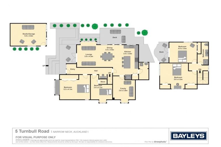 Photo of property in 5 Turnbull Road, Narrow Neck, Auckland, 0624