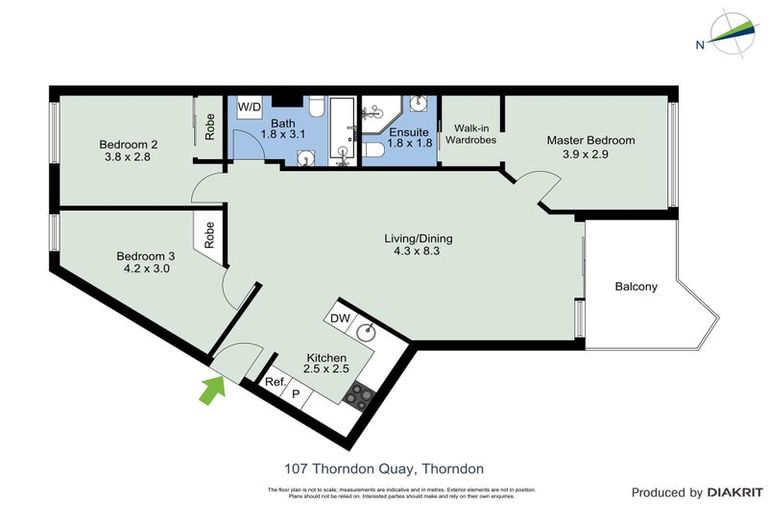 Photo of property in Stadium Garden Flats, 219/107 Thorndon Quay, Pipitea, Wellington, 6011