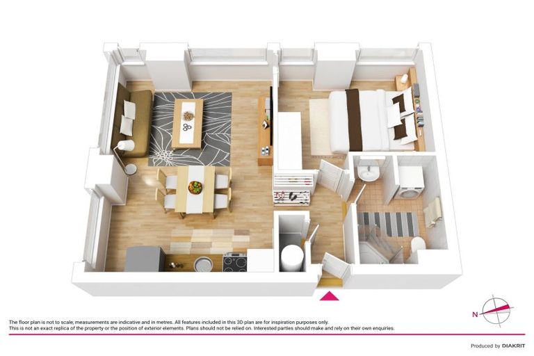 Photo of property in St Peters Apartments, 2a/192 Willis Street, Te Aro, Wellington, 6011