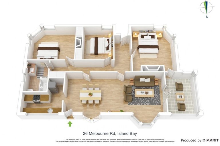 Photo of property in 26 Melbourne Road, Island Bay, Wellington, 6023