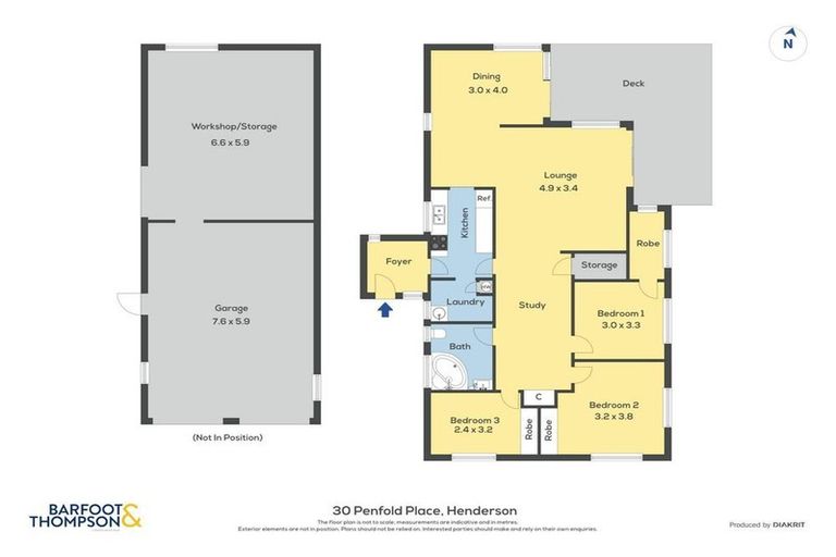 Photo of property in 30 Penfold Place, Henderson, Auckland, 0610