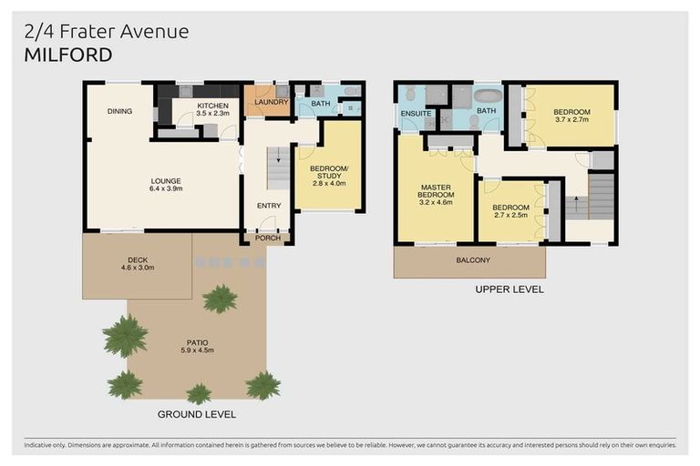 Photo of property in 2/4 Frater Avenue, Milford, Auckland, 0620