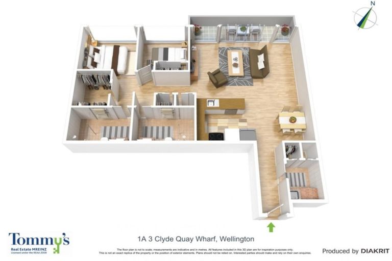 Photo of property in Clyde Quay Wharf, 1a/3 Clyde Quay Wharf, Te Aro, Wellington, 6011