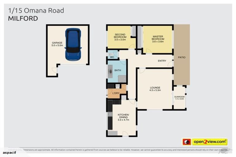 Photo of property in 1/15 Omana Road, Milford, Auckland, 0620