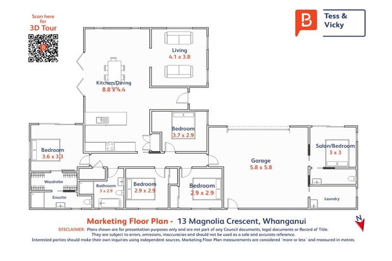 Photo of property in 13 Magnolia Crescent, Tawhero, Whanganui, 4501