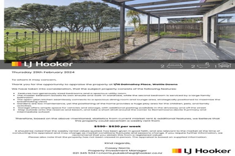 Photo of property in 1/16 Dalmahoy Place, Wattle Downs, Auckland, 2103