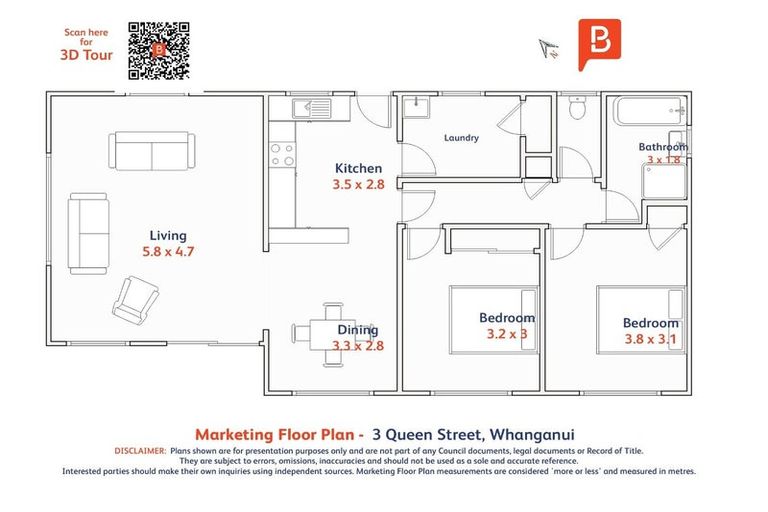 Photo of property in 3 Queen Street, Aramoho, Whanganui, 4500