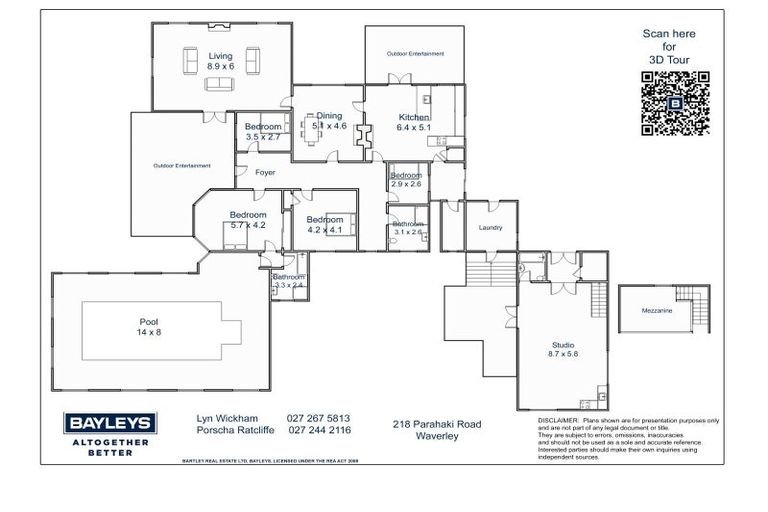 Photo of property in 218 Parahaki Road, Waverley, 4591