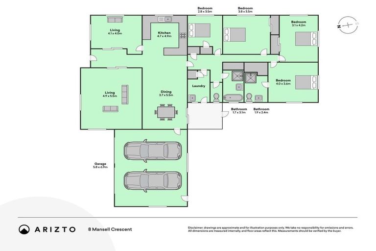 Photo of property in 8 Mansell Crescent, Bulls, 4818