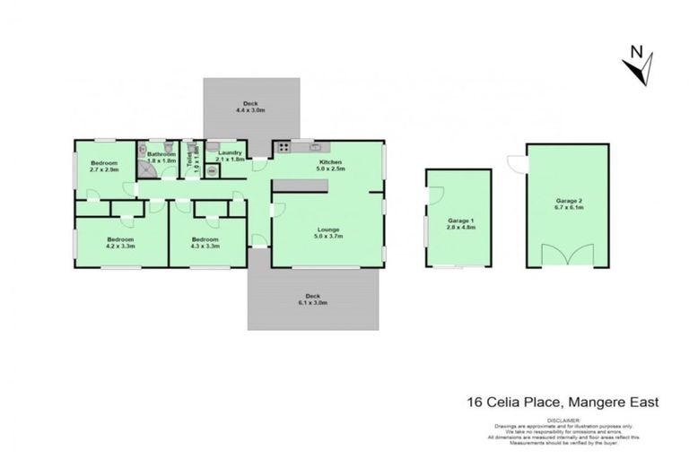 Photo of property in 16 Celia Place, Mangere East, Auckland, 2024