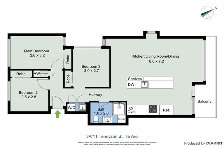 Photo of property in Republic Apartments, 3a/11 Tennyson Street, Te Aro, Wellington, 6011