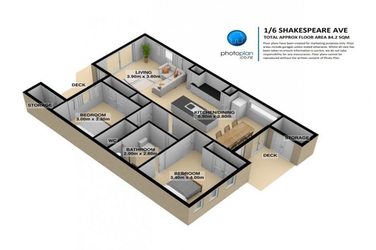 Photo of property in 1/6 Shakespeare Avenue, Enderley, Hamilton, 3214