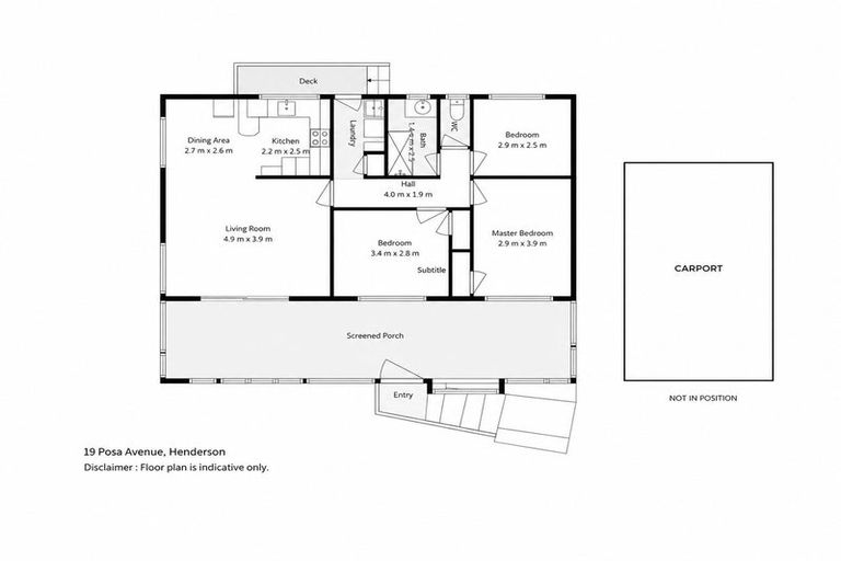 Photo of property in 19 Posa Avenue, Henderson, Auckland, 0612