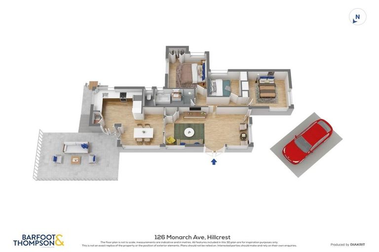 Photo of property in 126 Monarch Avenue, Hillcrest, Auckland, 0627