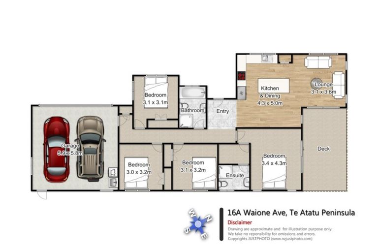 Photo of property in 16a Waione Avenue, Te Atatu Peninsula, Auckland, 0610