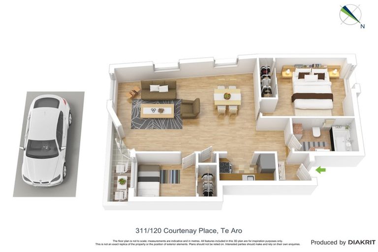 Photo of property in Courtenay Apartments, 311/120 Courtenay Place, Te Aro, Wellington, 6011