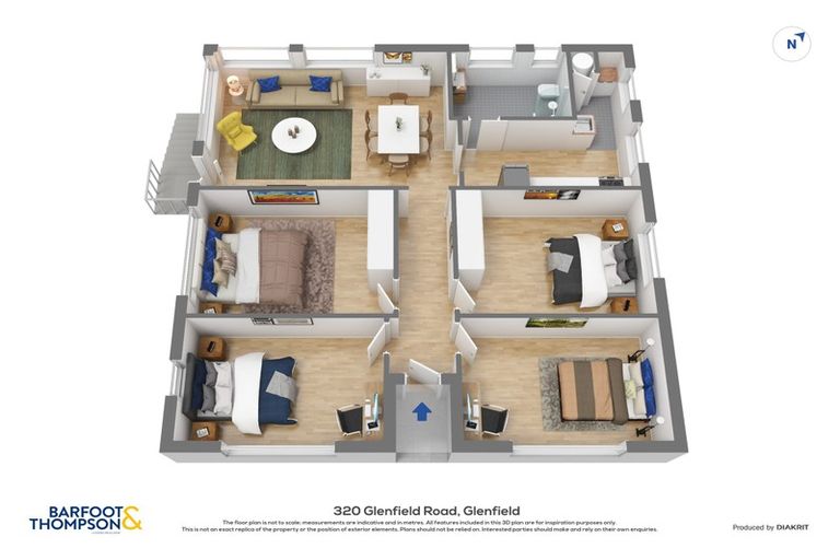 Photo of property in 320 Glenfield Road, Glenfield, Auckland, 0629