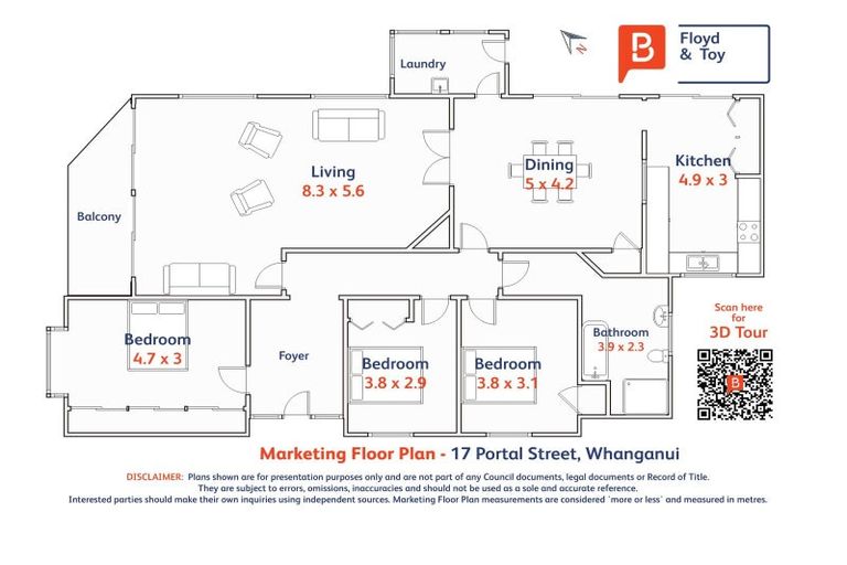 Photo of property in 17 Portal Street, Durie Hill, Whanganui, 4500