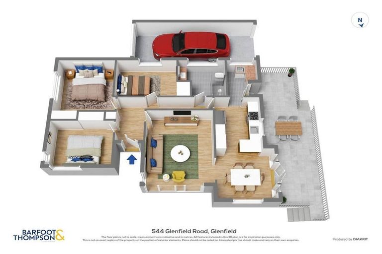 Photo of property in 544 Glenfield Road, Glenfield, Auckland, 0629