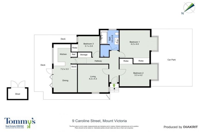 Photo of property in 9 Caroline Street, Mount Victoria, Wellington, 6011
