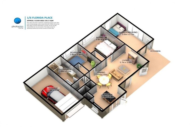 Photo of property in 1/6 Florida Place, Cambridge, 3434