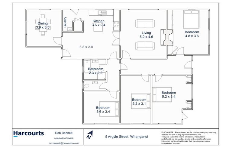 Photo of property in 5 Argyle Street, Whanganui, 4500