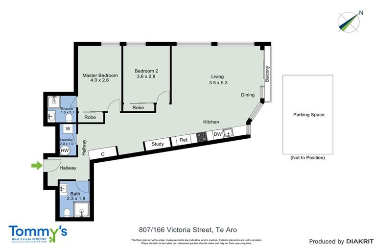 Photo of property in Vsp South, 807/166 Victoria Street, Te Aro, Wellington, 6011