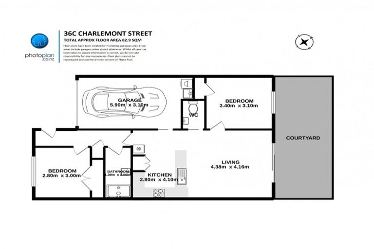 Photo of property in 36c Charlemont Street, Whitiora, Hamilton, 3200