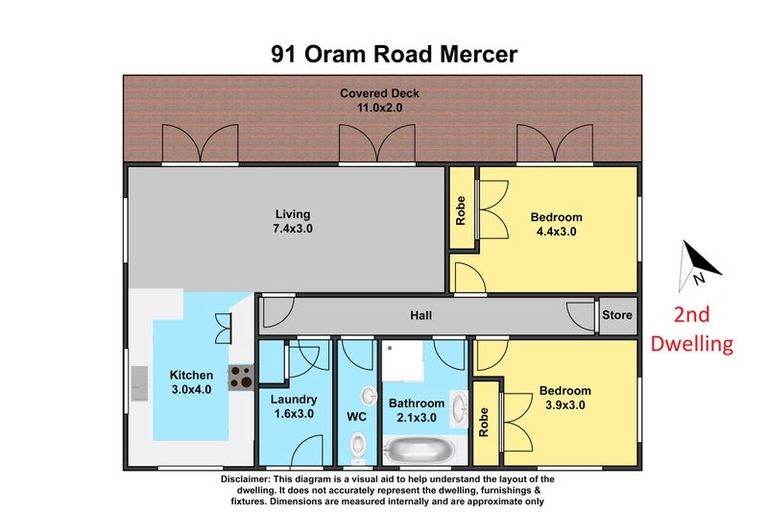 Photo of property in 91 Oram Road, Mercer, 2474