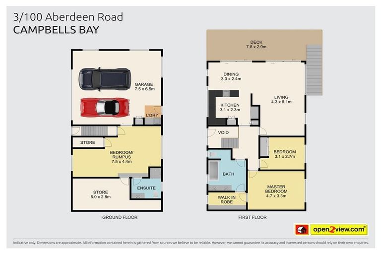 Photo of property in 3/100 Aberdeen Road, Campbells Bay, Auckland, 0620