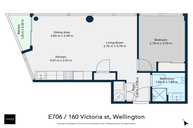 Photo of property in Pinnacle Apartments, E706/160 Victoria Street, Te Aro, Wellington, 6011