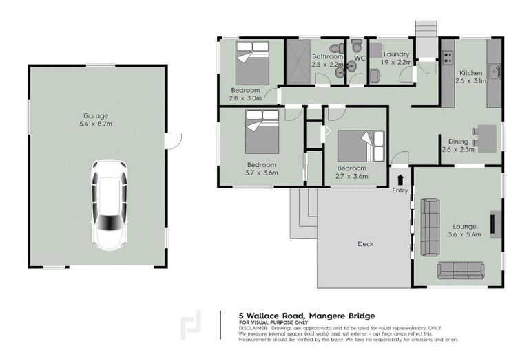 Photo of property in 5 Wallace Road, Mangere Bridge, Auckland, 2022