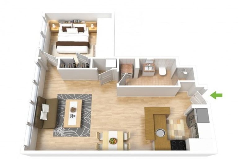 Photo of property in Kelvin House, 7h/16 The Terrace, Wellington Central, Wellington, 6011