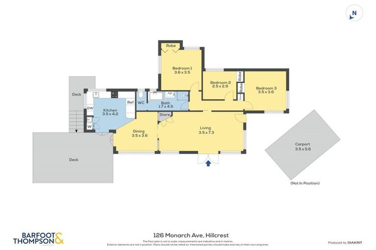 Photo of property in 126 Monarch Avenue, Hillcrest, Auckland, 0627