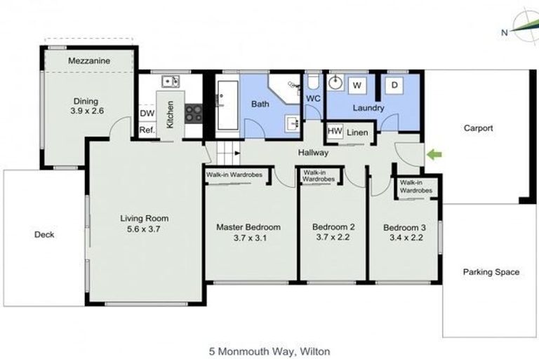 Photo of property in 5 Monmouth Way, Wilton, Wellington, 6012