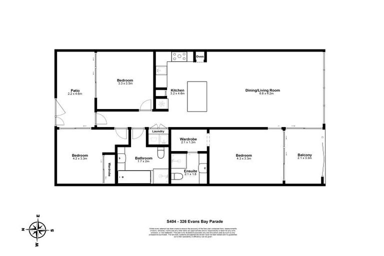 Photo of property in Patent 326 Apartments, 404s/326 Evans Bay Parade, Hataitai, Wellington, 6021