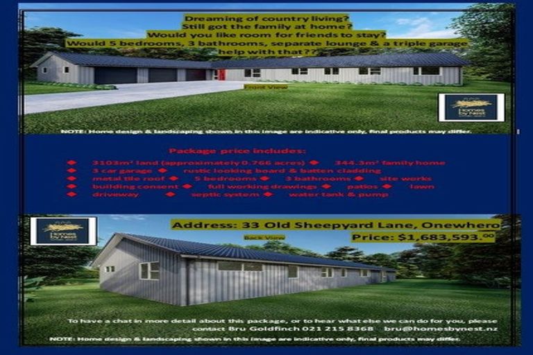 Photo of property in 33 Old Sheepyard Lane, Onewhero, 2697