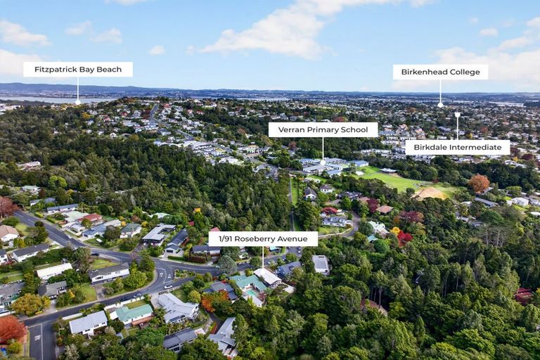 Photo of property in 1/91a Roseberry Avenue, Birkenhead, Auckland, 0626