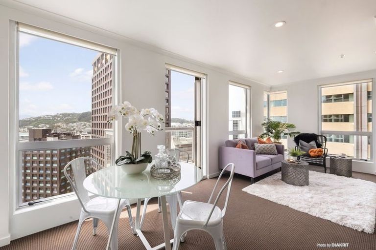 Photo of property in Terrace Heights Apartments, 12e/163 The Terrace, Wellington Central, Wellington, 6011