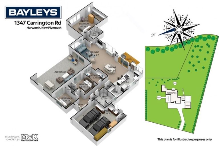 Photo of property in 1347 Carrington Road, Hurworth, New Plymouth, 4371