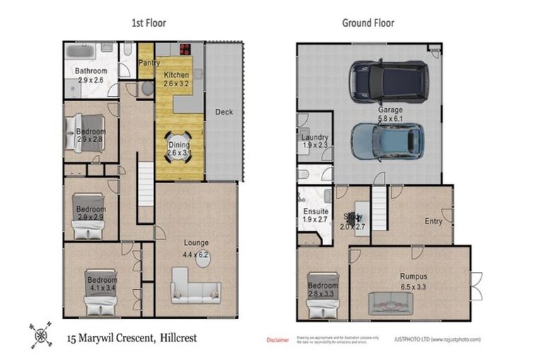 Photo of property in 15 Marywil Crescent, Hillcrest, Auckland, 0627